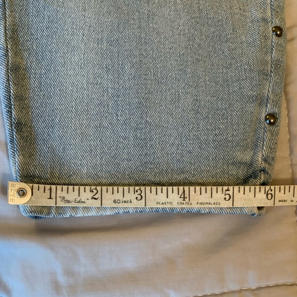 INC Denim Mom Jean size 4/27 light indigo metal rivet details along leg NWT - Picture 10 of 13